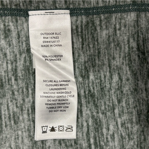 NWT Eddie Bauer Solstice Half Zip Long Sleeve Marbled Active Top - Picture 8 of 10